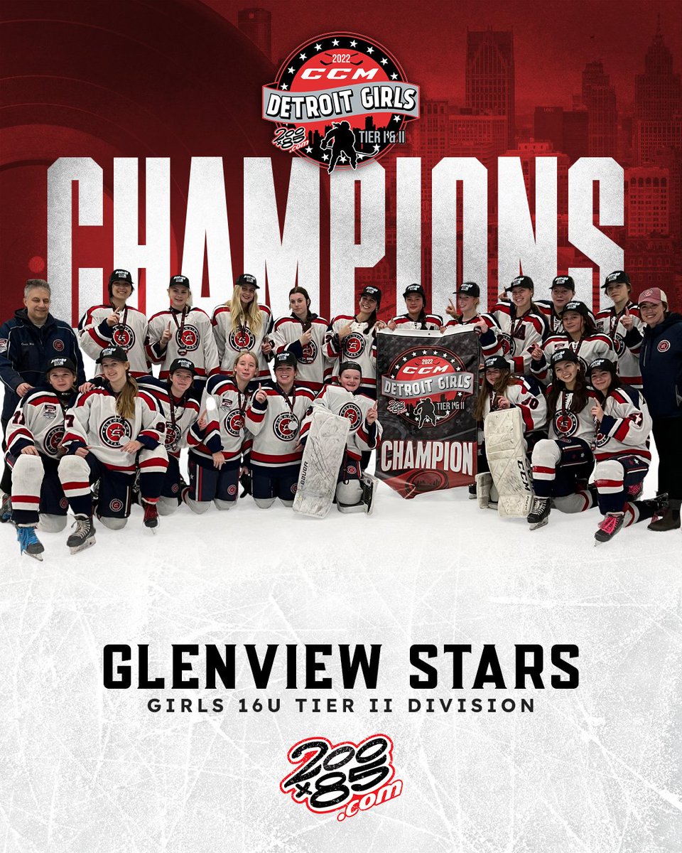 200x85's tweet photo. @HoneyBakedHC @HockeyCaesars @PghPensElite @ECWizards 16U Tier II: Glenview Stars
16U Tier I: Pittsburgh Penguins Elite
19U Tier II: Peterborough Ice Kats
19U Tier I: Culver
#200x85 #CCMWorldInvite #champion #ccmhockey https://t.co/YYzMUuL2Sc