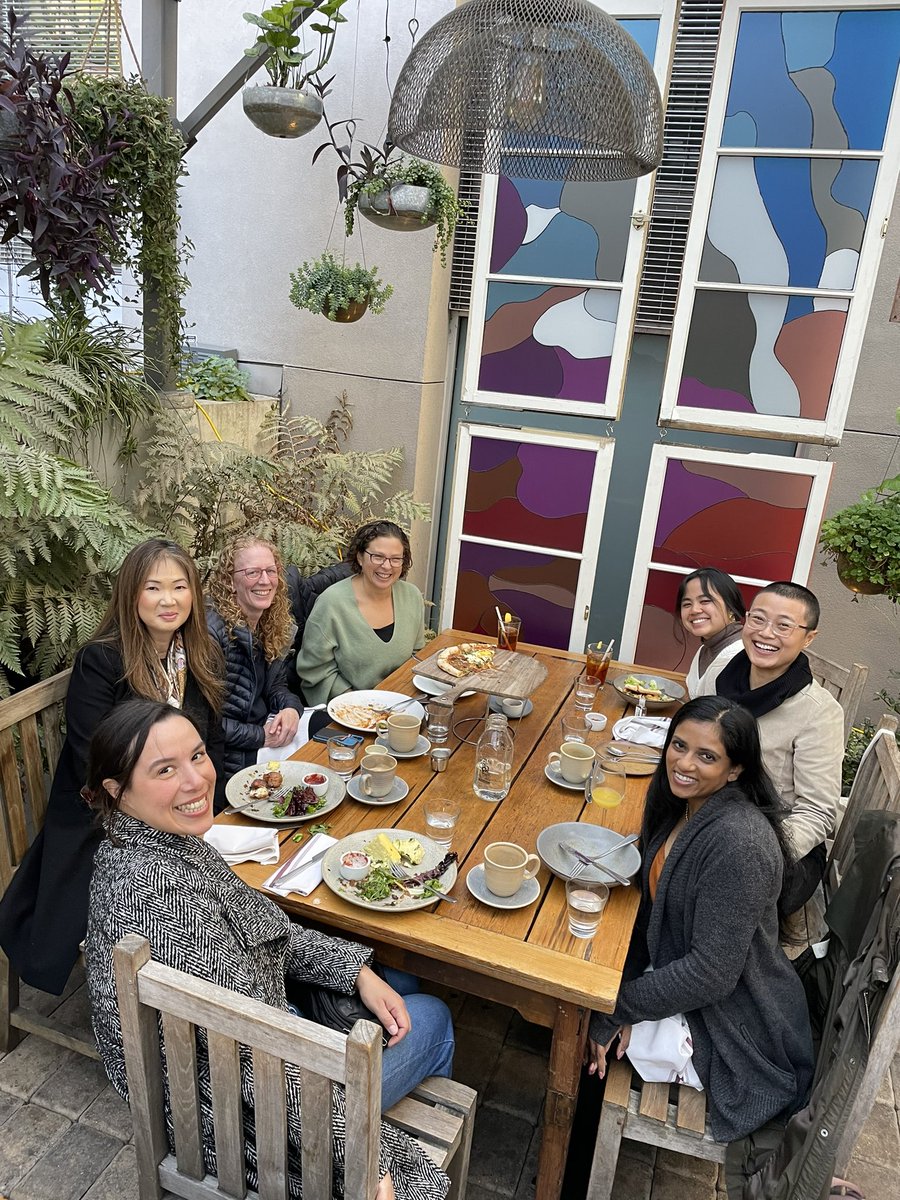 Wonderful afternoon w @UCSFDOM faculty & staff through innovative DOMINOS program. We had a lovely outdoor brunch & then amazing tour @BAMPFA “Undoing Time” exhibit led by @BerkeleyUSI scholar. If you are local—check out the exhibit. Thought provoking & impactful