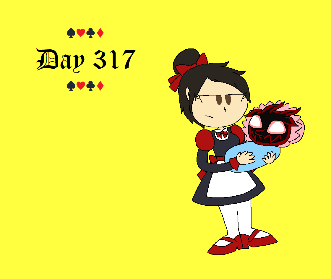 JosieRiki's tweet photo. Day 317 - Morgan Yu, once again dressed as Alice, is holding a Shadoink (a pig-type Typhon), swaddled and wearing a baby bonnet.
#2022project #AliceInWonderland #Prey2017 #MorganYu #Alice #Typhon #Shadoink #pig #baby #crossover https://t.co/vyDGuHFKA4