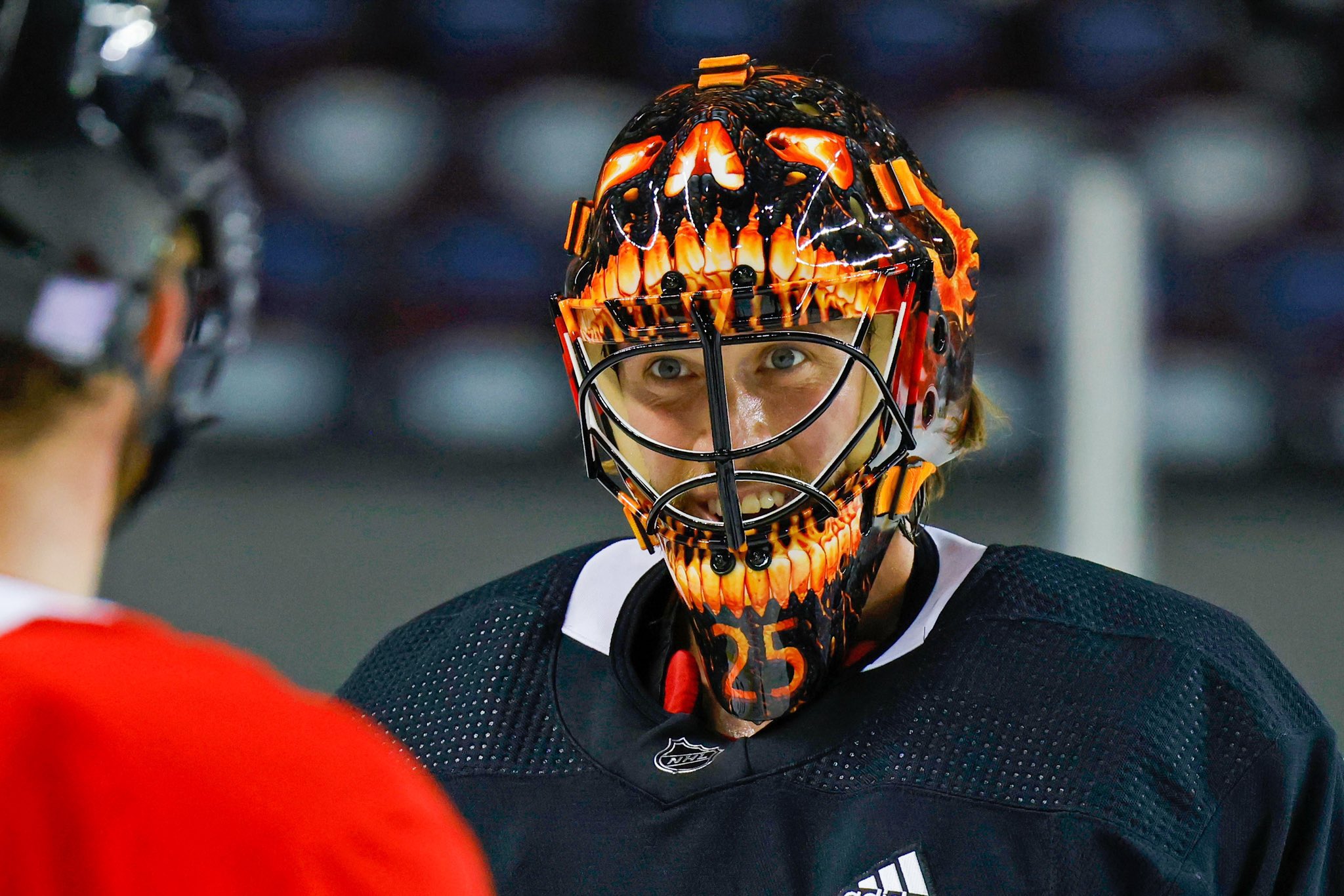 Надпись Hockey маска вратаря