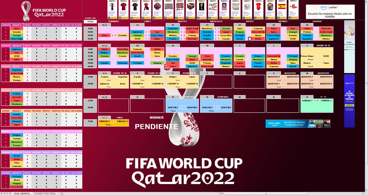 whoisioz's tweet photo. Holi, mi novio ha hecho un excel dónde puedes planificar y simular todos los resultados del mundial 🤓

Si os gusta, compartirlo y darle RT q se lo ha currado mucho plssss thxxx<33

Podéis descargar el excel aquí
 https://t.co/VJosBHlkyl https://t.co/OF6FbbuxLC