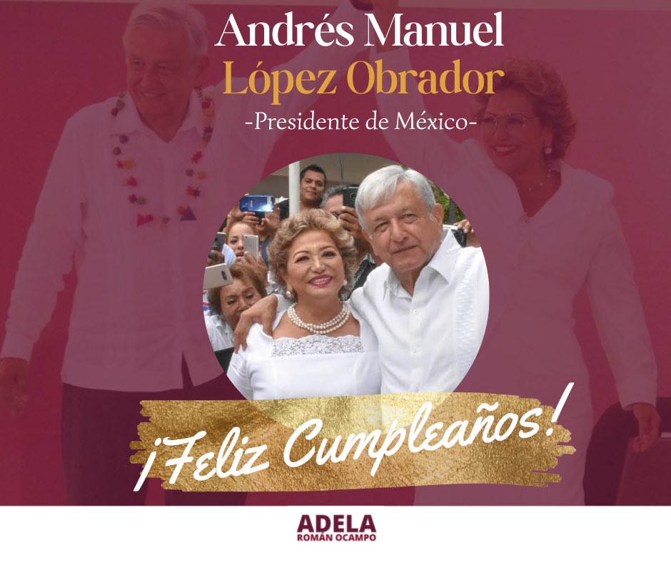 Extiendo una afectuosa y sincera felicitación a nuestro presidente <a href="/lopezobrador_/">Andrés Manuel</a>  por motivo de su cumpleaños. Que este sea un año lleno de éxitos y salud, reconociendo sus esfuerzos para seguir transformando a México.