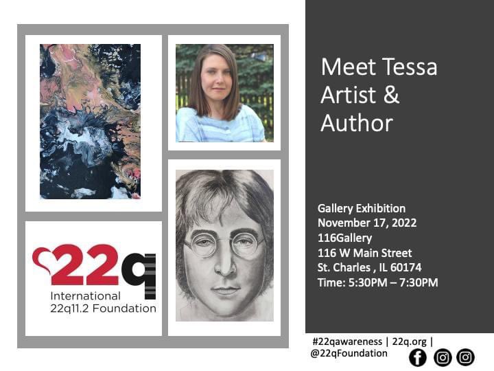 22qFoundation's tweet photo. CHICAGOLAND FRIENDS AND FAMILIES- WHAT ARE YOU DOING  THURSDAY 11/17?
Tessa Koller is having a gallery exhibition in downtown St. Charles, Illinois on Thursday, November 17, 2022, from 5:30 -7:30 PM at the 116 Gallery.
Follow Tessa on Insta @  @tessakollerart ! @tessakoller https://t.co/5yySSE4aMj