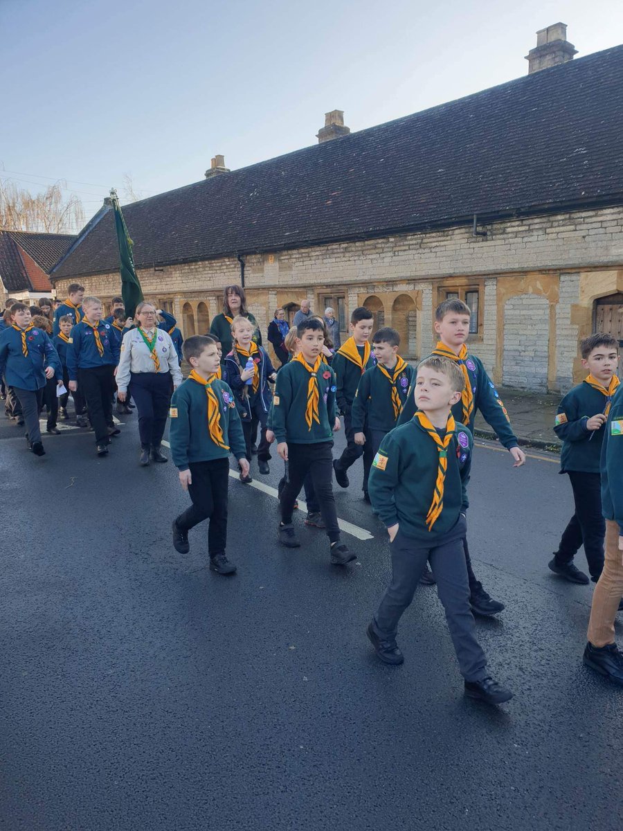 Wonderful to see all sections at Somerton Remembrance Day parade today. Including our newest section Squirrels. #squirrelscout #RemembranceDay