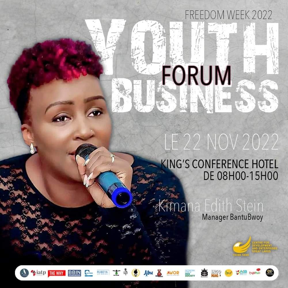 Mama_Bantubwoy's tweet photo. Manager de BantuBoy Madame Kimana Edith Stein sera avec nous lors de #YouthBusinessForum. Voulez-vous y participer ? Postulez au #YBF22 dès que possible : https://t.co/BUv7WBzpT5 https://t.co/N6H764ftjl