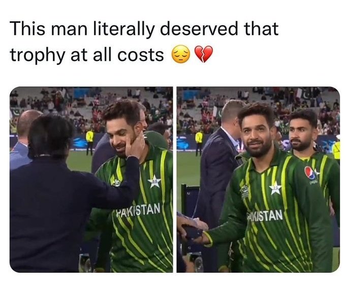 AbdullahKhanSi5's tweet photo. Hard luck for Shaheen and Rauf 💔 🇵🇰 
Well played boyzzz...
#PakvEngFINAL #ShaheenShahAfridi https://t.co/MUy6CHC8ac