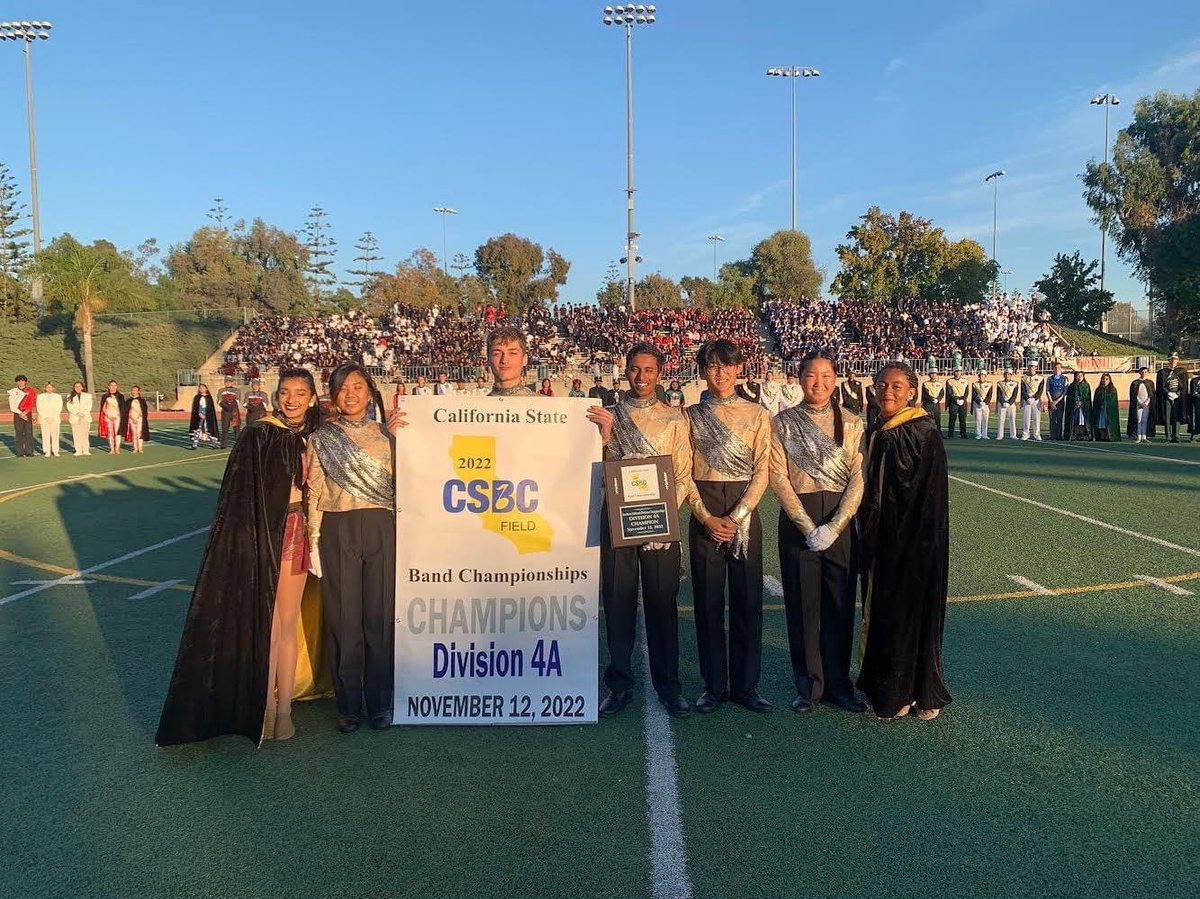 Congratulations to your Southern California Division 4A Champions, Cerritos High School Regiment of Gold! #CSBC2022 #WhereChampionsPlay