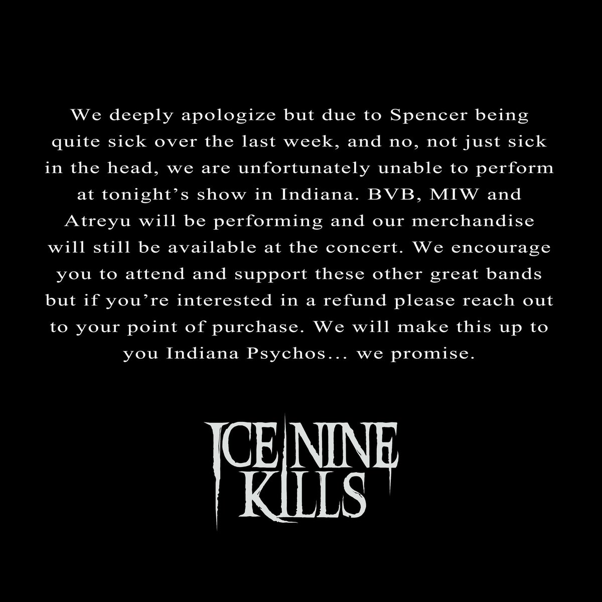 ICE NINE KILLS tweet media