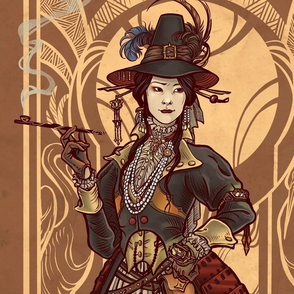 annasteenwriter's tweet photo. Another character from my upcoming novel, Mrs Kijima. The dress is inspired by the stunning @NatsukoCoral
who was kind enough to allow me include her magnificent costume in the story. Stay tuned if you're interested in the book. #everbeatingchronicles #steampunk #スチームパンク https://t.co/Sqw2IDa8Na
