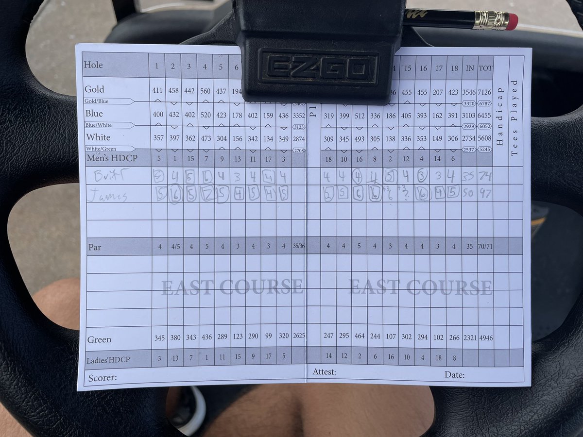 BrittBailey2005's tweet photo. Solid comeback today after a rough start, not a bad 74. https://t.co/A9VVyoK5jj