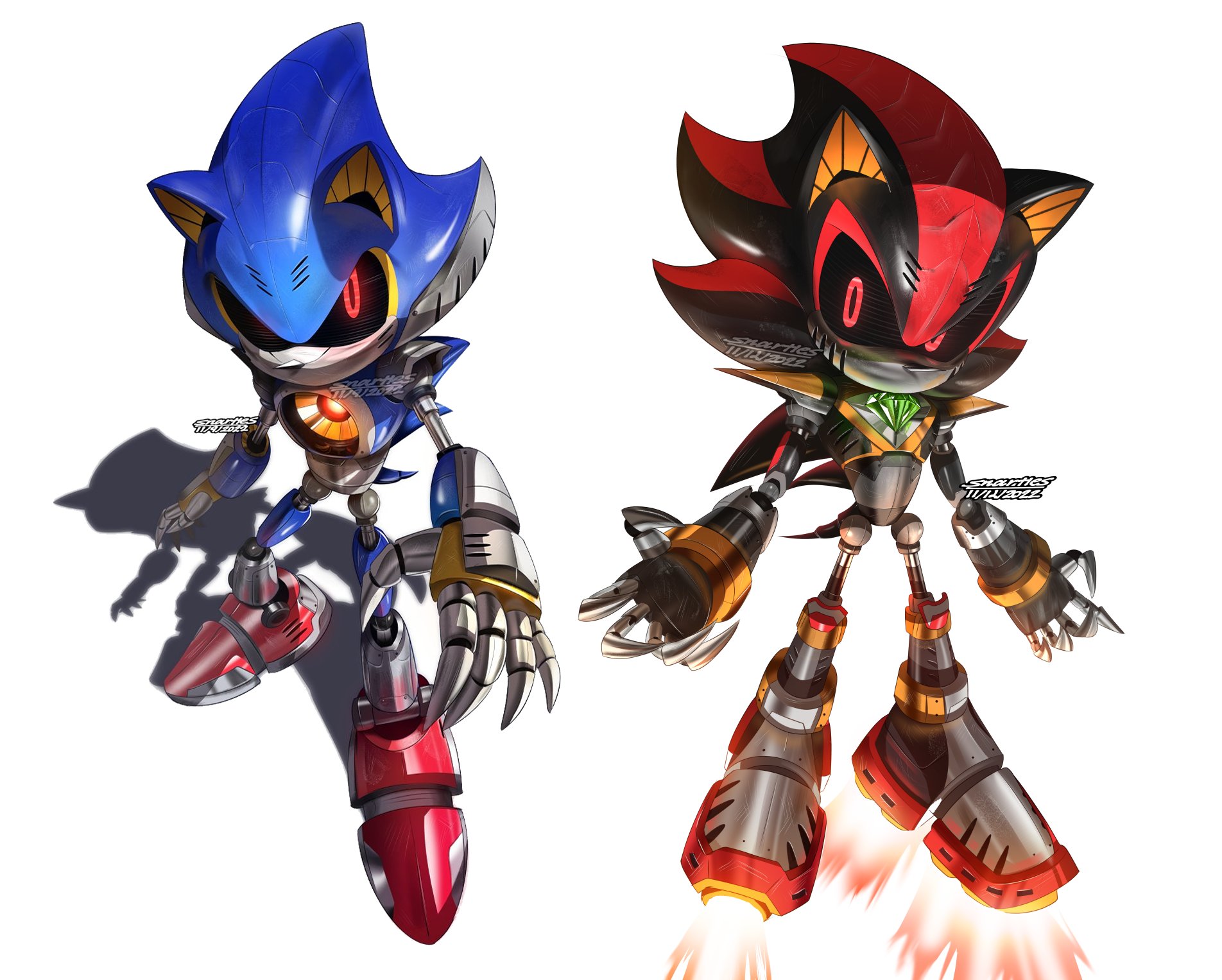 🔪Emma🔪 on X: wanted to post both my Metal Shadow and Metal Sonic in one  post #SonicTheHedgehog  / X