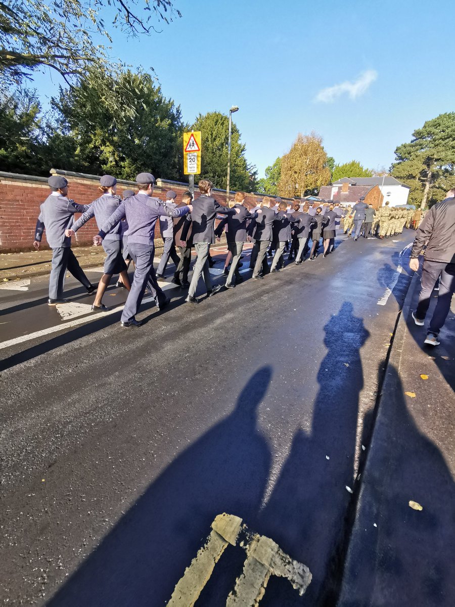 451SqnATC's tweet photo. The squadron did us so proud today on the Remembrance parade through Mary Stevens Park.

The band were exceptional, marching was on point and our new recruits did a great job on their first parade. https://t.co/QCke0TDKUu
