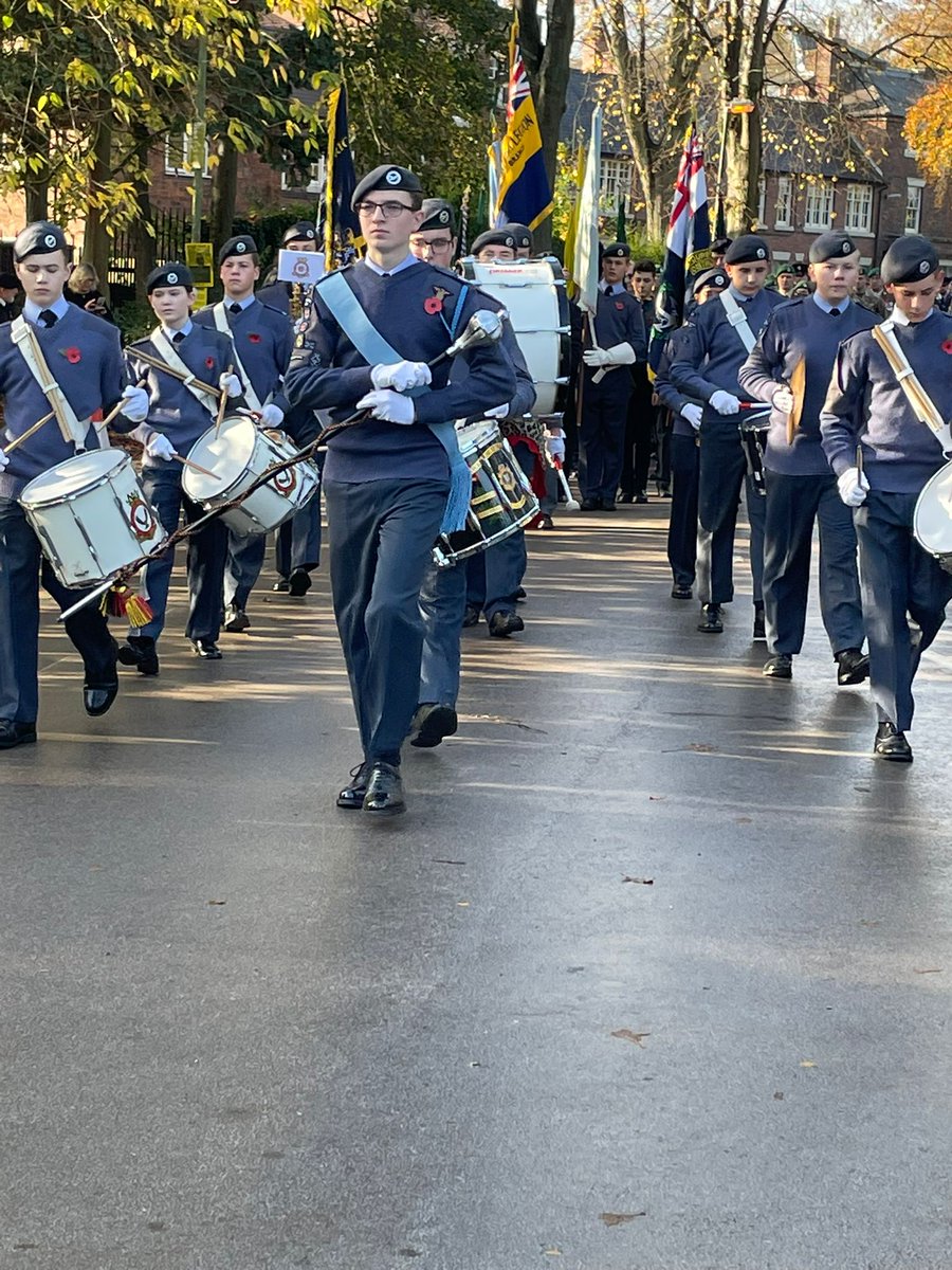 451SqnATC's tweet photo. The squadron did us so proud today on the Remembrance parade through Mary Stevens Park.

The band were exceptional, marching was on point and our new recruits did a great job on their first parade. https://t.co/QCke0TDKUu