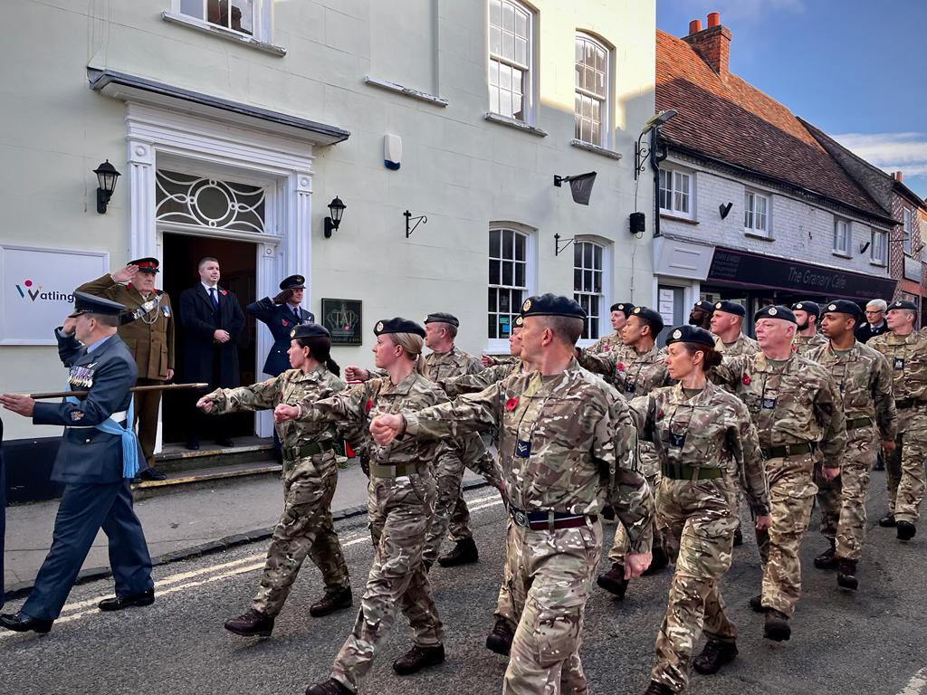 606Sqn's tweet photo. Sqn personnel were on parade today in Watlington, our annual commitment to remembrance. @ComdJHC 
                                                                           We will remember them https://t.co/7XaR8f3OSf
