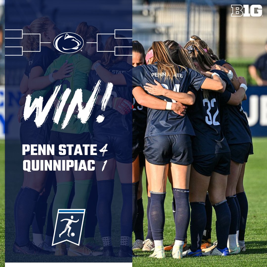 B1GSoccer's tweet photo. Movin' on up! Congrats to @PennStateWSOC for advancing to the second round of the #NCAASoccer Tournament! https://t.co/K04rpq2UEx