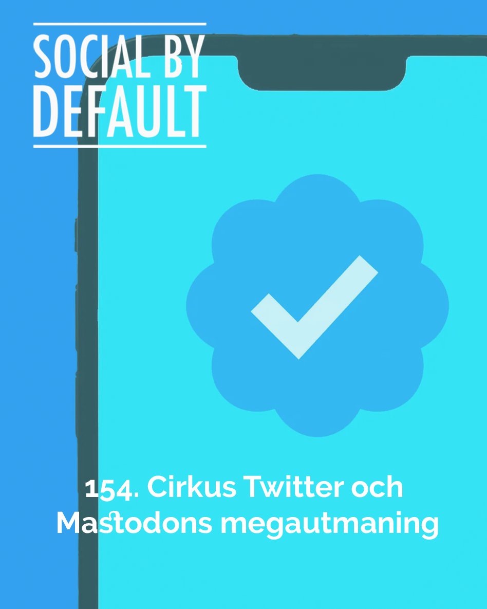 Cirkus Twitter och Mastodons megautmaning. Senaste avsnittet diskuterar vi de minst sagt turbulenta veckorna på Twitter och lite runt hur Mastodon ska både vara sin idé och kunna skala för alla nytillkomna. Lyssna där poddar finns eller på Spotify open.spotify.com/episode/6kviQ1…