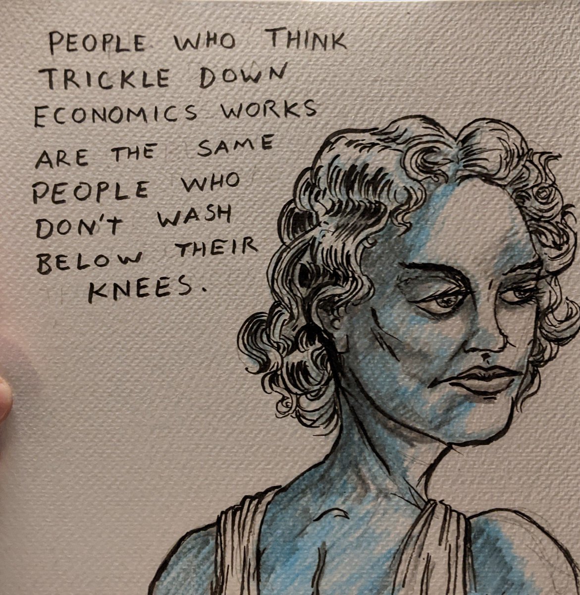 Fuck your blue check! #bluecheckmark #trickledown #economics