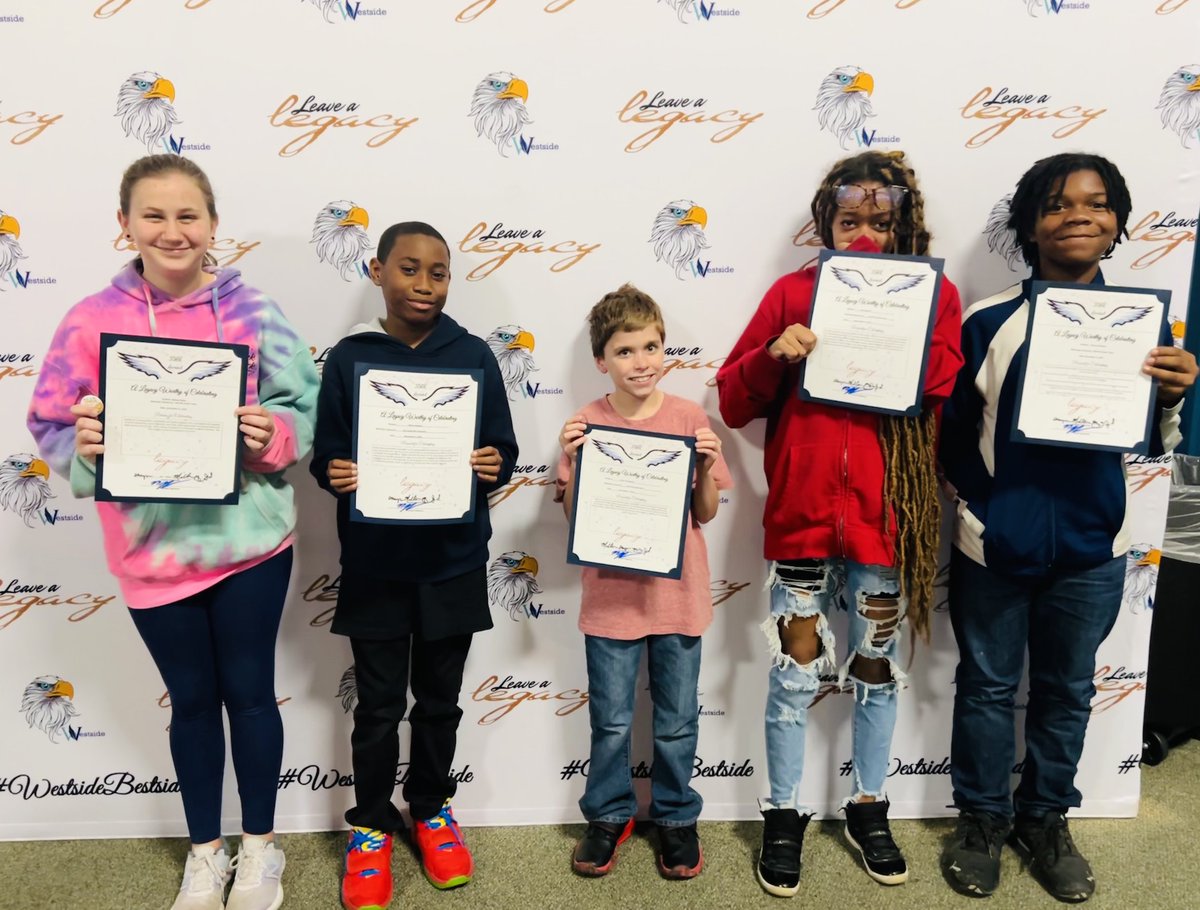 So proud of these 6th grade students for earning SOAR awards last week.  For many of them, it wasn't their first celebration and I'm sure it won't their last. #LeavingaLegacy <a href="/WSESSmithfield/">Westside Elementary</a>
