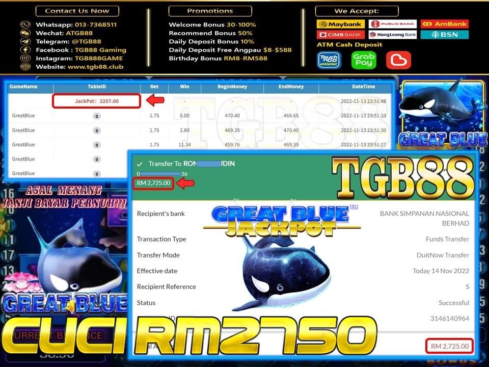Selamat Datang Ke Syarikat TGB88 🇲🇾🇸🇬 🇧🇳

 Tahniah Member TGB88 Cuci Sebanyak RM 2750

🗓Tarikh: 13/11/2022
🕹Game : GREAT BLUE 
🕹Apps : PUSSY88
🕹Top Up: RM 150
🕹Withdraw: RM 2750

📑Register📑
✉️Whatsapp: 016-3812685
hi.jomwasap.my/TGB88Candy6
✉️Telegram:
t.me/TGBCandy