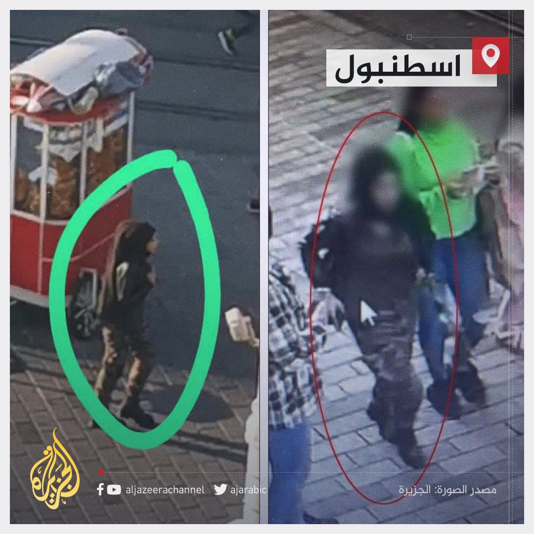 #الجزيرة تحصل على صور من زوايا مختلفة للسيدة المشتبه في أنها تقف وراء هجوم #اسطنبول