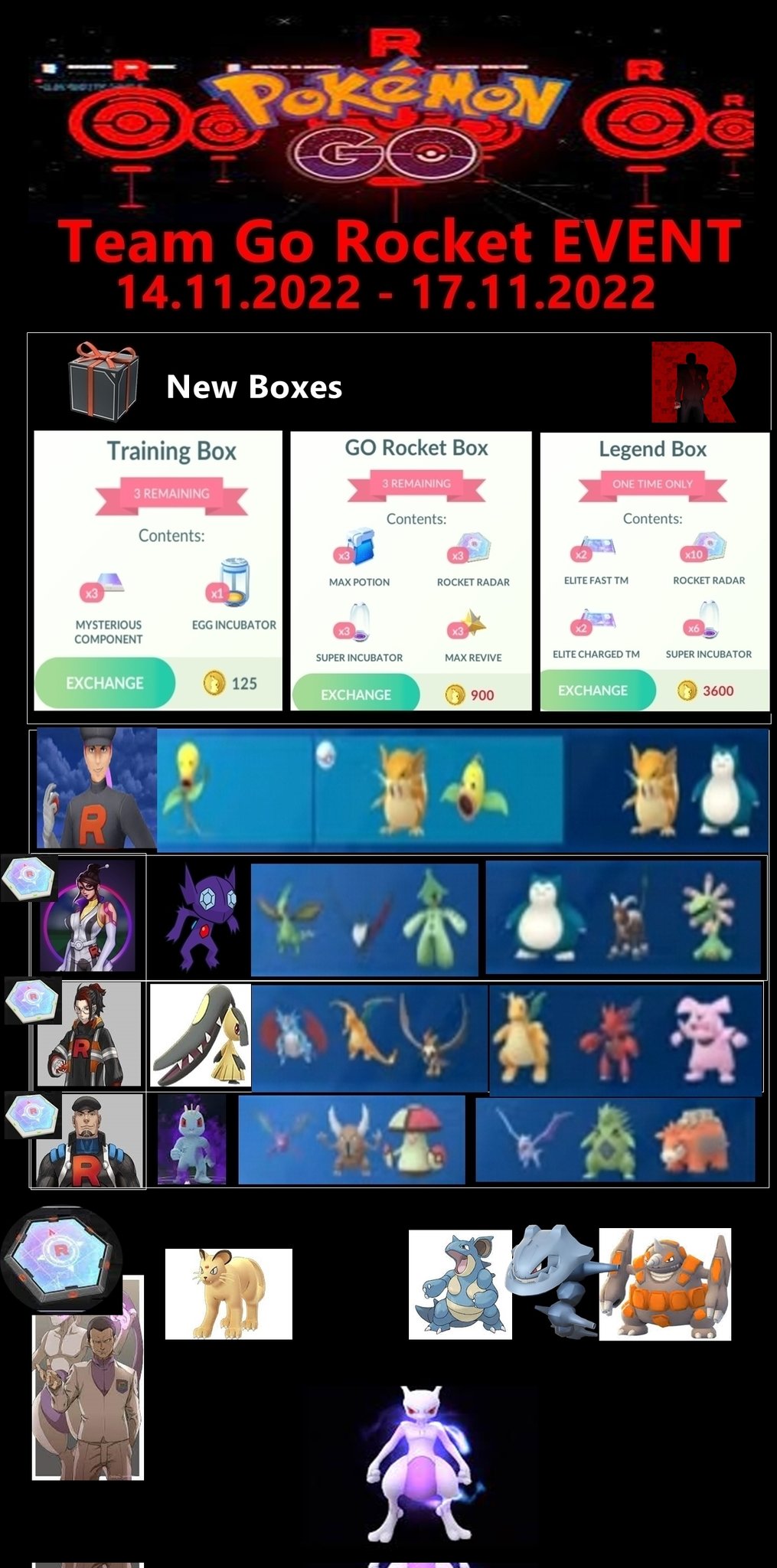 Shadow on Twitter "Team Go Rocket Event 2022 Designed by Shadow PokemonGO PokemonGOfriends 
