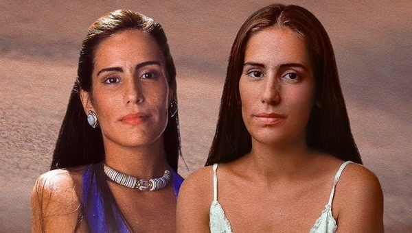 chicanoveleira's tweet photo. Glória Pires declarou que para seus personagens num remake de #MulheresdeAreia e #DancinDays, indicaria Julia Dalavia pela semelhança que a atriz tem com a mesma, o que é muito vdd. Julia é a cara da Antonia Morais, filha de Gloria, e tb já foi sua filha em #ooldp. https://t.co/WWZx86Fbrz