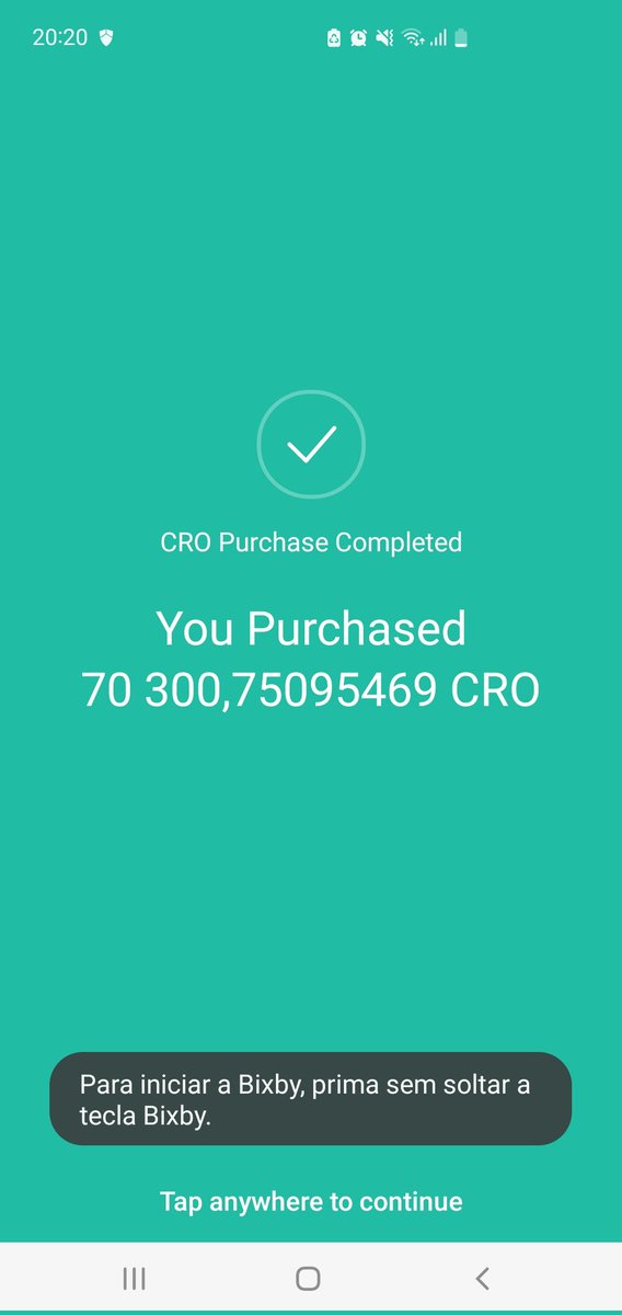 I supported <a href="/cryptocom/">Crypto.com</a> since 2018 and support <a href="/cryptocom/">Crypto.com</a> right now.  Retweet if you agree. #FFTB    #CRO    #CROfam    <a href="/kris/">Kris | Crypto.com</a> 🙏
I also did buy #cro now