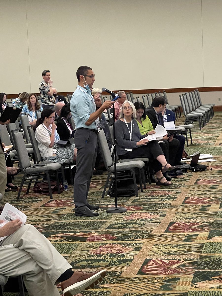 Great testimony for the ⁦<a href="/aafp/">AAFP</a>⁩ by ⁦<a href="/AlexMMTri/">Alex McDonald, MD FAAFP CAQSM</a>⁩ at #AMAmtg interim-22