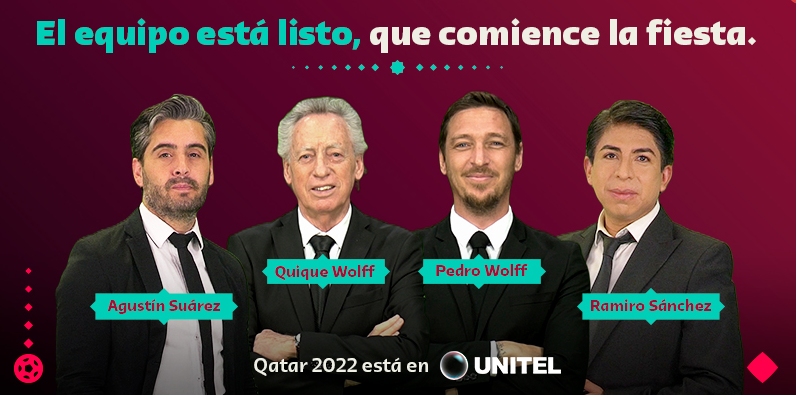 A_SuarezDoreski's tweet photo. Gracias a @unitelbolivia por confiar en nuestro trabajo. Se ha conformado un tremendo equipo de trabajo...
@WolffPedro @wolffquique @rsanchezbolivia y mucha producción para este #Qatar2022. 
¡¡Qué comience la fiesta del Mundial!! https://t.co/jfJLNDsN64