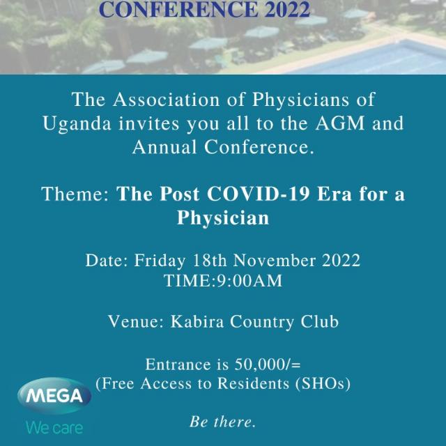 UgandaPhysician's tweet photo. We are counting 4 days to our Scientific Conference and AGM.

Save the date 18th November 2022 https://t.co/VcRwQ09afz