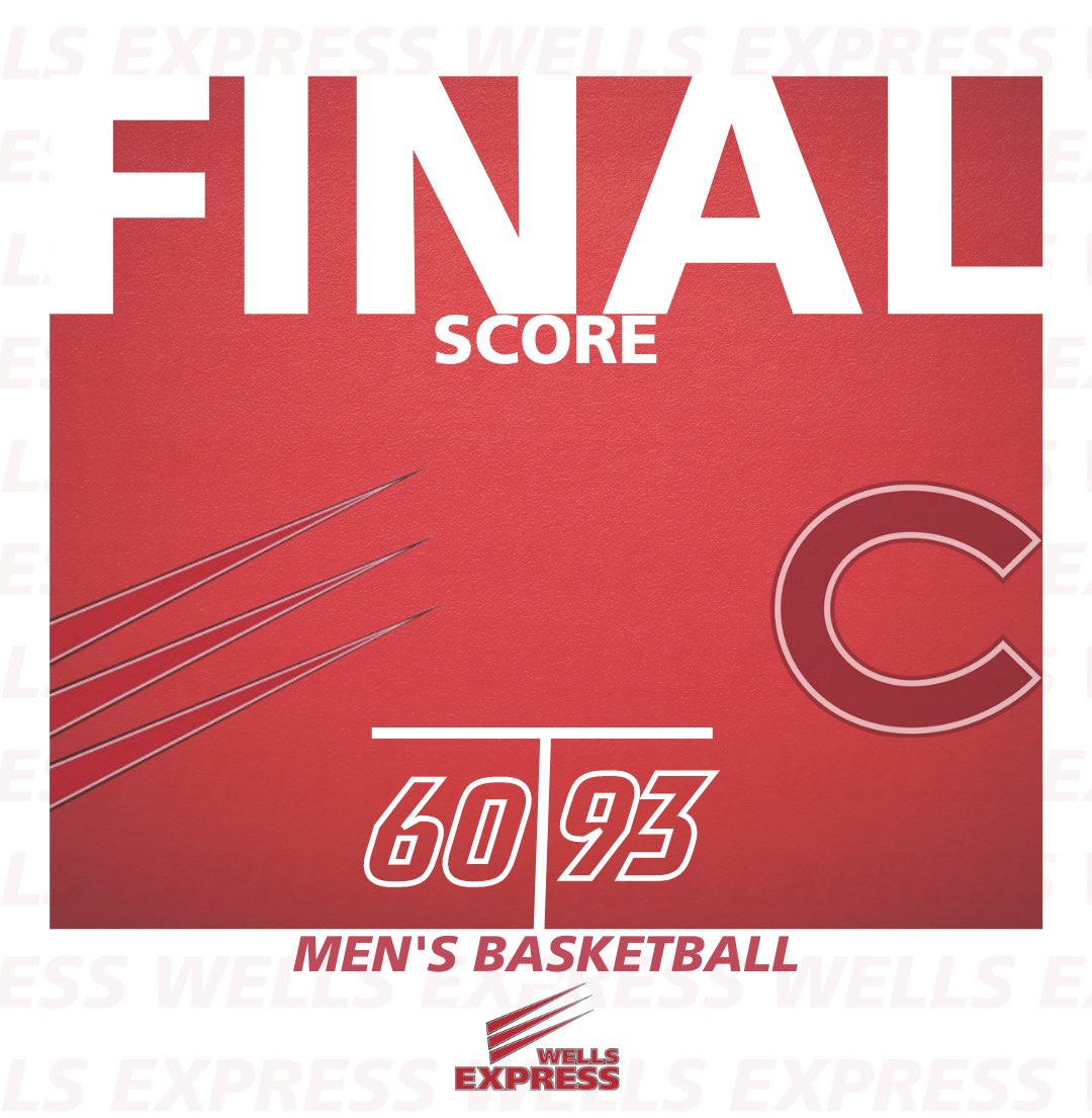 Wells College Athletics on Twitter "Men’s basketball final score in