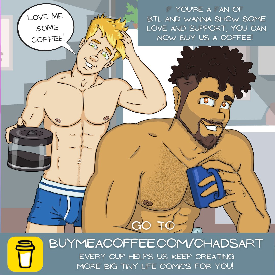 chadsartworld's tweet photo. Every cup helps us keep creating fun comics for you...💕☕💕
go to https://t.co/pNz215tduE
#buymeacoffee #supportgayartists #gaycomics #gaycomic #gaymen #lgbtqia #queercomics #gayart #gayarist #gaycouples #gaycartoon #gaysupport #gaydrawing #gayillustraion #comics #comicstrip https://t.co/0mQ3rYluvR