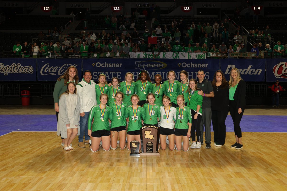 Da_Platform1's tweet photo. Congratulations to the 2022 Ochsner LHSAA Division IV Volleyball State Champions, Isidore Newman! 🏆🏐 https://t.co/1yfjxDIOKP