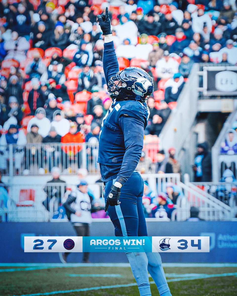 TorontoArgos's tweet image. EASTERN CONFERENCE CHAMPIONS🌊