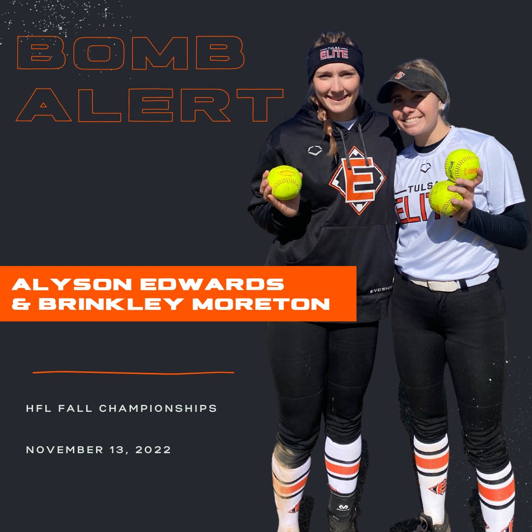 Tulsa Elite 2024 National (@te2024_national) on Twitter photo It was a triple threat morning for 2024/@AlysonEdwards27 and 2025/<a href="/brinkley_rhys21/">Brinkley Moreton</a> with a combination of 3 💣’s at the <a href="/HFLfastpitch/">Heart of America Fastpitch League | HFL</a> Fall Championships!
Last game today: 4:30pm CST, Memorial Park-Field 5, Bentonville, AR
<a href="/TulsaEliteSB/">Tulsa Elite Softball</a> <a href="/ExtraInningSB/">EXTRA INNING SOFTBALL</a> <a href="/LegacyLegendsS1/">Legacy & Legends Softball</a> It was a triple threat morning for 2024/@AlysonEdwards27 and 2025/<a href="/brinkley_rhys21/">Brinkley Moreton</a> with a combination of 3 💣’s at the <a href="/HFLfastpitch/">Heart of America Fastpitch League | HFL</a> Fall Championships!
Last game today: 4:30pm CST, Memorial Park-Field 5, Bentonville, AR
<a href="/TulsaEliteSB/">Tulsa Elite Softball</a> <a href="/ExtraInningSB/">EXTRA INNING SOFTBALL</a> <a href="/LegacyLegendsS1/">Legacy & Legends Softball</a>