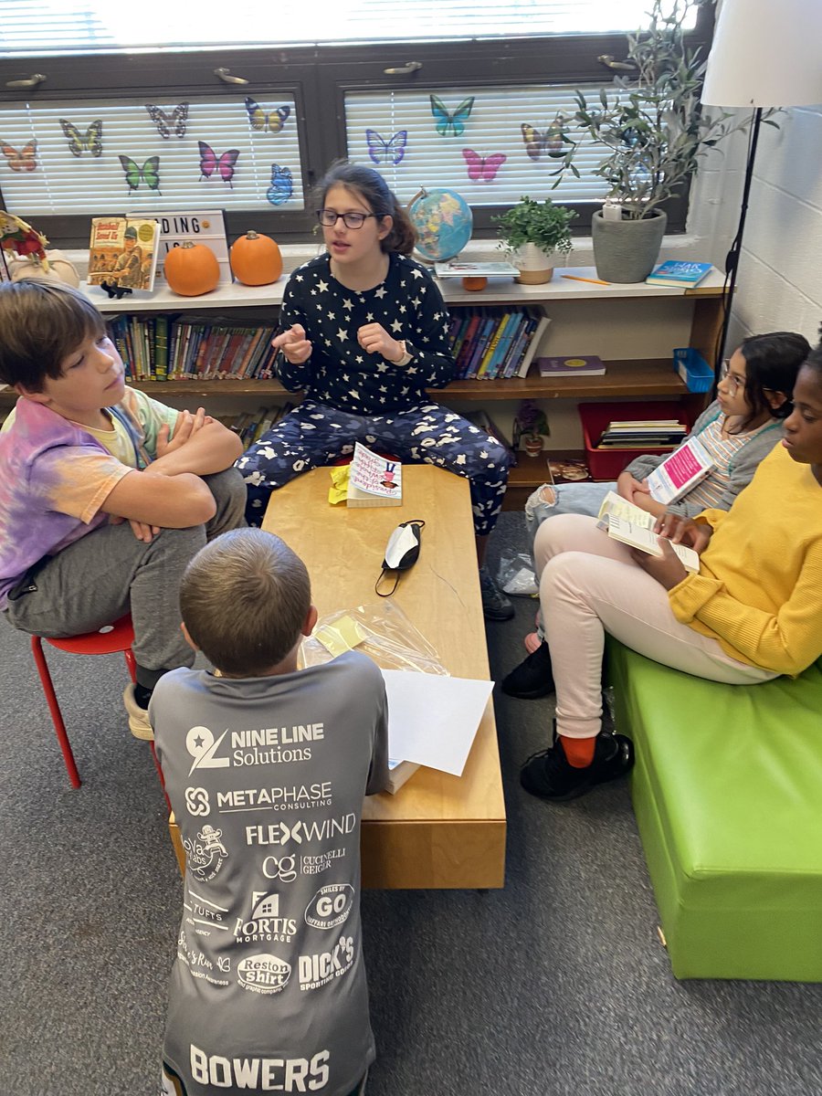 My readers were so hyped to talk about their novels during our book club meetings! #communicators #POG <a href="/oakhilles/">Oak Hill Elementary</a>