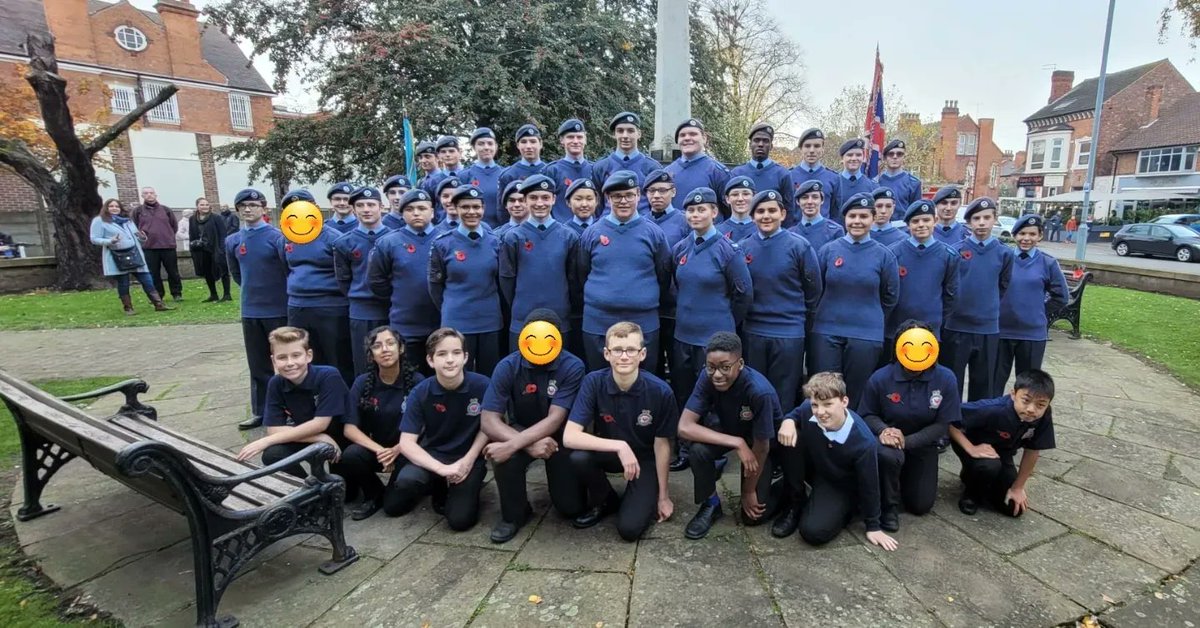 209SqnATC's tweet photo. Today we attended the West Bridgford Memorial service at St Giles Church which was then followed by an Act of Remembrance at the War Memorial. 
Cdt Coleman was also invited to play the trumpet at St. Lawrence Church &amp; memorial hall in Gotham. 

#WeWillRememberThem #LookingFine209 https://t.co/IDvljfRik9