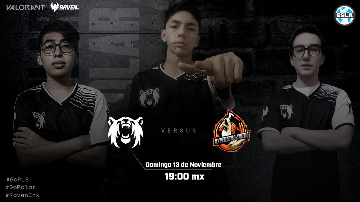 PolarSquadMX's tweet photo. Hoy comenzamos la #Valorant Serie contendientes de @ESLAlatam
Nuestro primer enfrentamiento es contra un viejo conocido @hyperion_gamin6
¡Ruge con nosotros! 🐻❄️❄️
#GoPolar #GoPLS #Esports #Gaming #vsclatam #eslalatam @RavenInkx https://t.co/MrWE1eZg8r