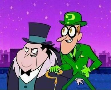 RiddlebirdWeek's tweet photo. They may have appeared infrequently in Teen Titans GO but there was no doubting they were major players. There's plenty of reasons to assume they paired up and we'd love to hear some interpretations of how for a #riddlebirdweek prompt. Why not deep dive into the on screen hints. https://t.co/wvy7wfc8mp