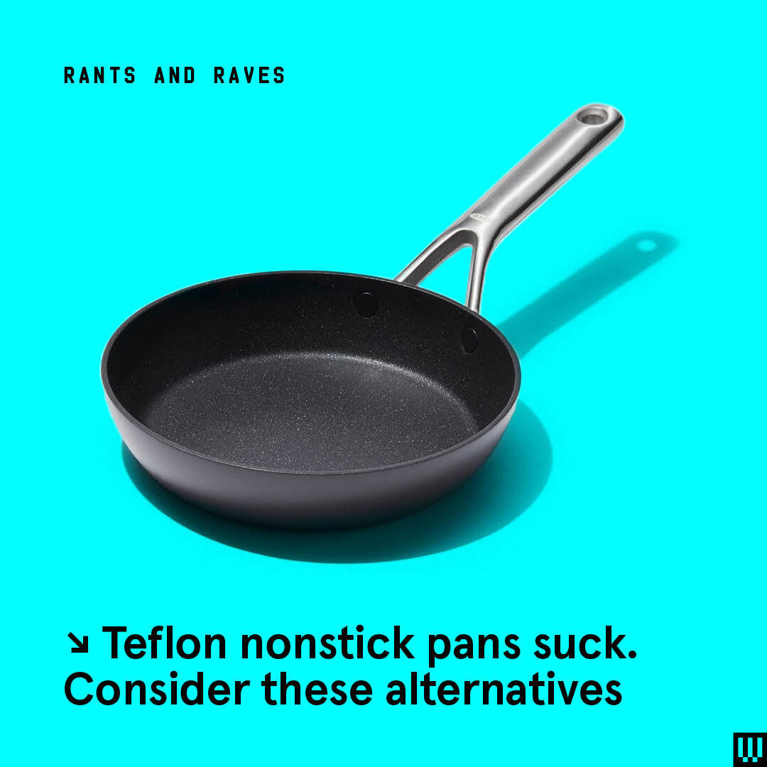 WIRED's tweet photo. Sorry Teflon lovers: it seems the EPA will soon declare components of many Teflon coatings hazardous. But can a ceramic coating—or even carbon steel pans—perform the same way? Our reviewers say yes: https://t.co/m6HGTCYi6B

📸 Oxo https://t.co/MOfBdpV6xM