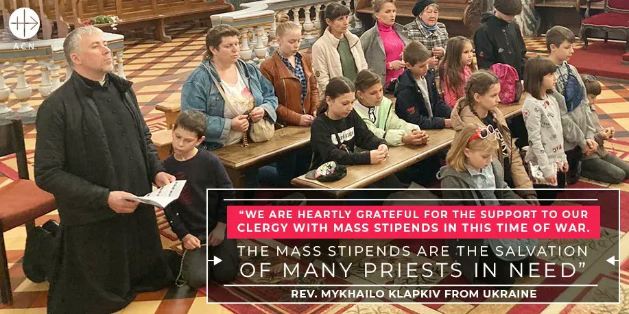 acn_int's tweet photo. โ#Ukraine is experiencing a tragedy. The economic collapse is felt by the people. Our #priests are not an exception, they live on gifts from the people who become poor. Your support in the form of #MassStipends is of great blessing and encouragement to our clergyโ Rev. Mykhailo. https://t.co/Pk3gLiHDSK