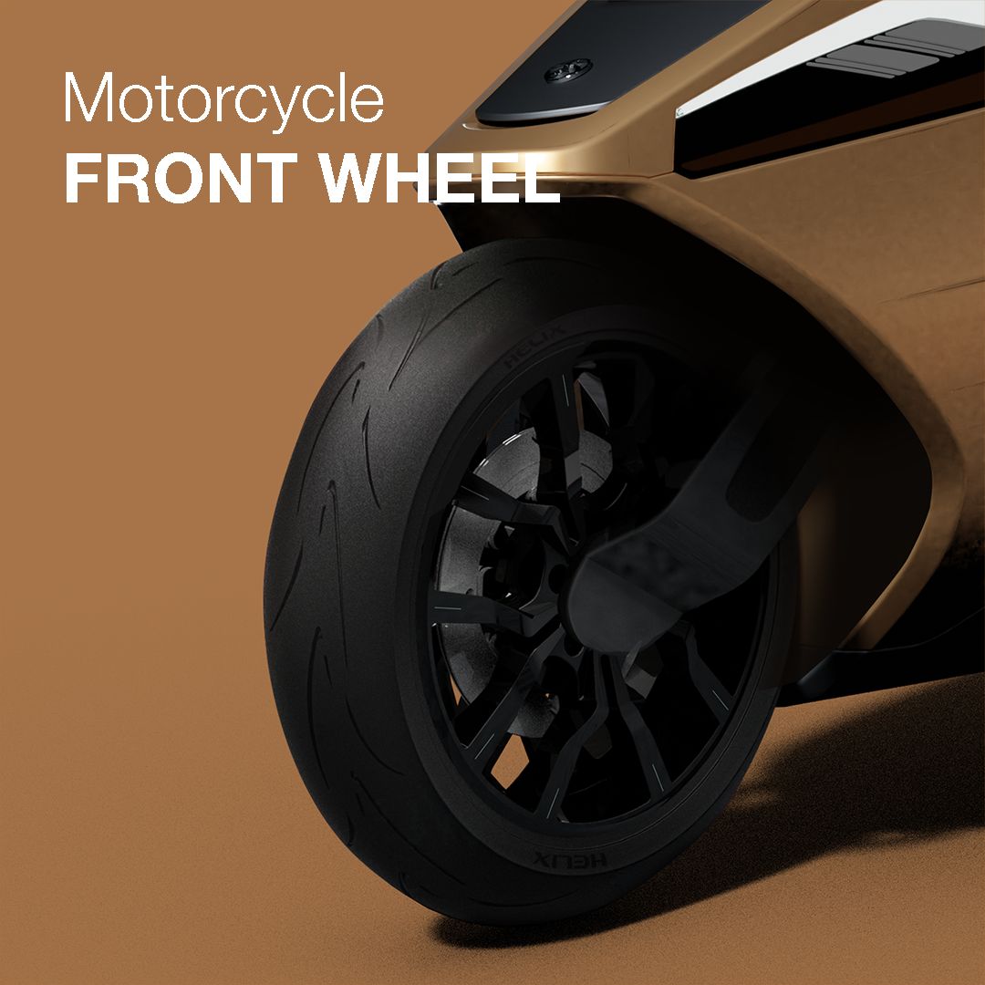 HelixMotors's tweet image. #Helixfeatures #Helix #FrontWheel