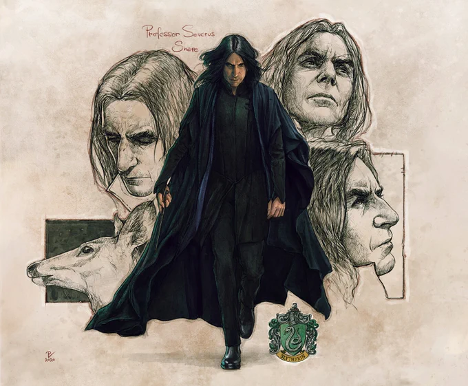 Albus Dumbledore, Minerva Mcgonagall y Severus Snape. Los tres mejores magos de Hogwarts. 