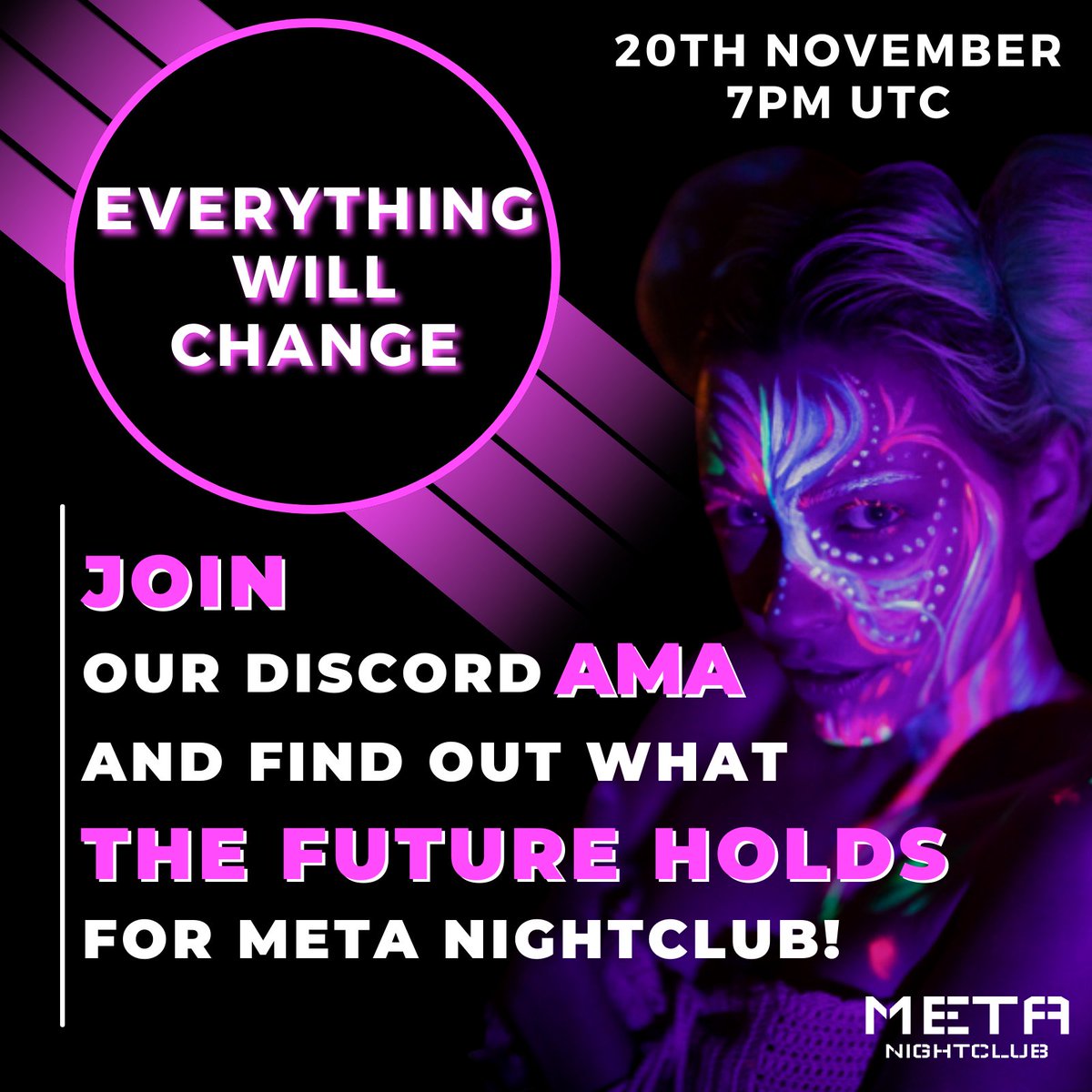 entertainm_io's tweet photo. HUGE NEWS❗❗

The upcoming updates are unique and will define our VISION and where we see Meta NightClub in the upcoming years.

We are #MNC, this market won't shake us!

PS: SHOTS on the house for participants🥃

#MetaNightClub
#NFTNews #MetaverseNFT #Metaverseproject https://t.co/39Krjbt2HY