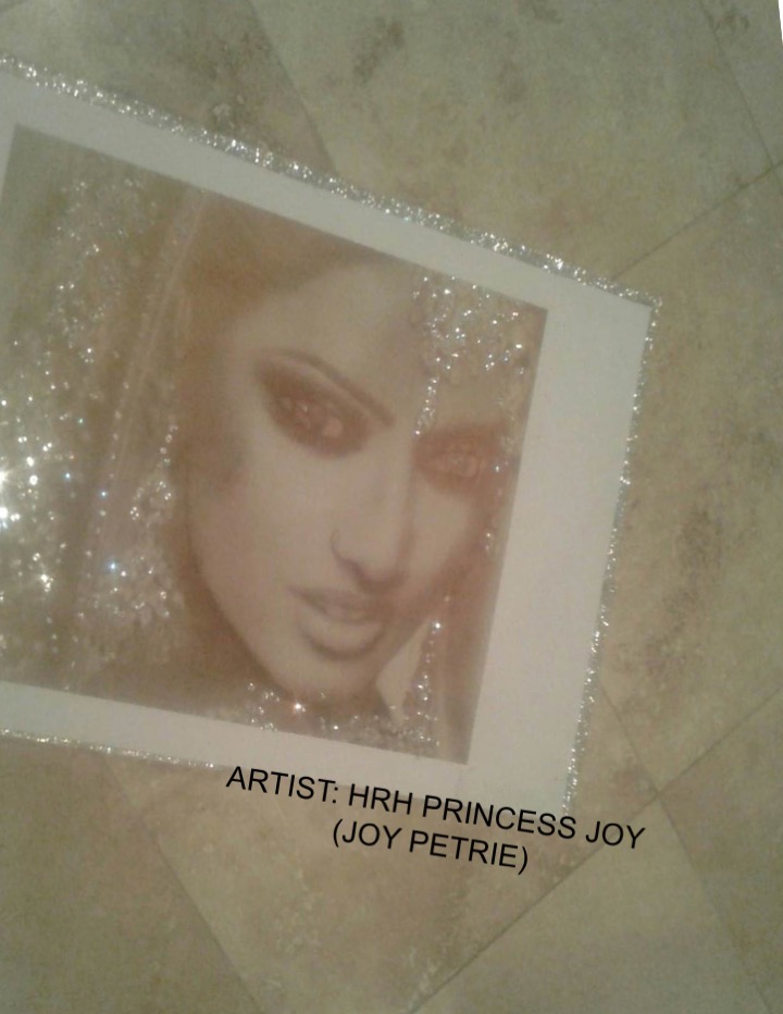 Artist:PrincessJoyTitle:Her MajestyIndiaCollection: LOVE ALL NATIONS™
The World's 1st Royal in History to Hand-draw&amp;Exhibit Hyper-realism Portraits Her Royal Highness Hereditary&amp;Crown PrincessJoy(Joy Petrie)is represented by The Royal of Morgan,Balliol,de la Roche,Wilhelm&amp;Wright