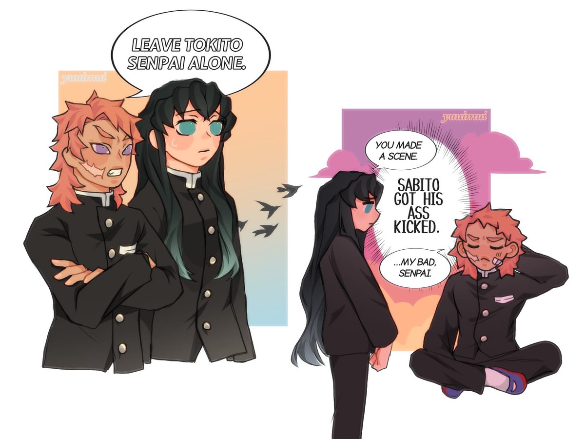 yuuimui's tweet photo. キメツ学園 • Kimetsu Gakuen 🐰🌫 https://t.co/wiPQOspwAi