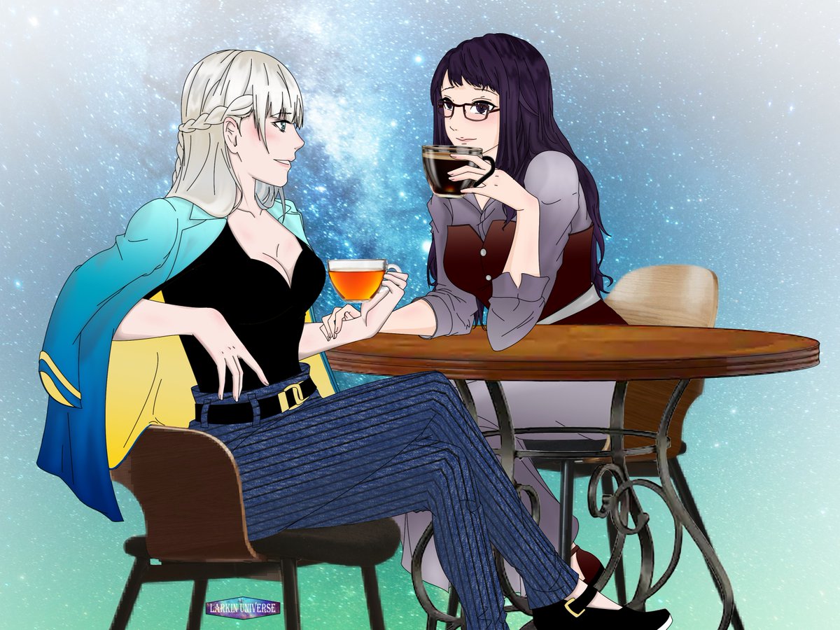 LarkinUniverse's tweet photo. Coffee &amp; Tea ☕️ I wanted something simple and sweet for #kirasaya on their day off while dating. 💘💕 https://t.co/4SehQFZSey