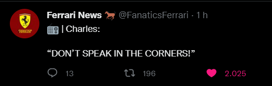 leclercsletters's tweet image. charles fully entered his reputation era this weekend