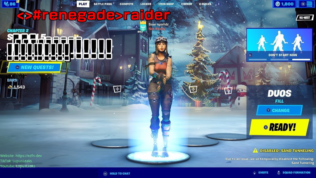 YtZenify's tweet photo. finally got a renegade raider account https://t.co/8qWfelE055