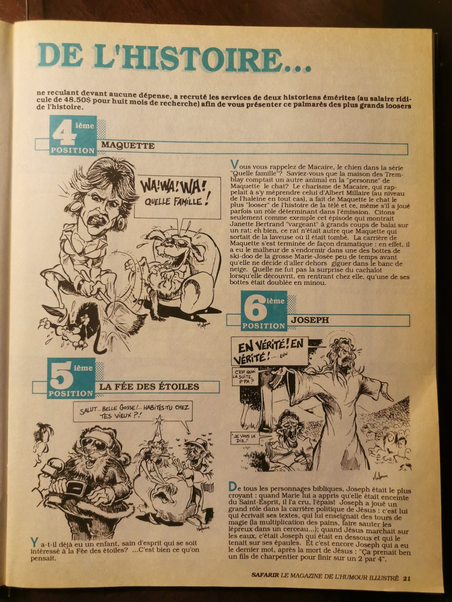 Sylbolduc's tweet photo. En 1988 le célèbre Claude  Legault était scripteur dans le magazine Safarir. 

Safarir, un magazine que j'ai fondé l'année précédente. 2 ans après le mag  est monté au statu de 3 eme mensuel le plus vendu au Québec. https://t.co/65eWTnWEQC